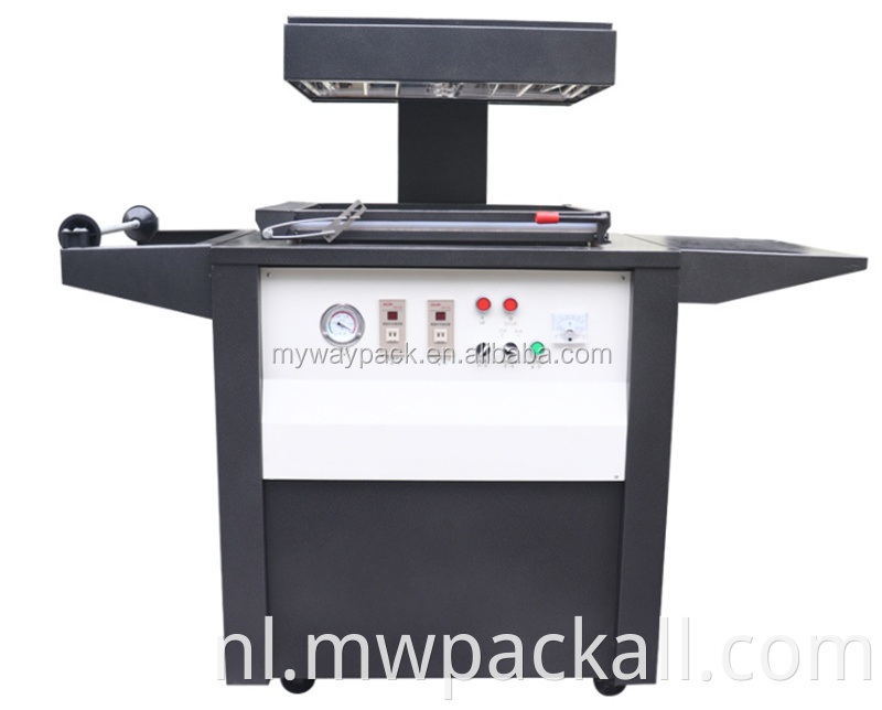 Kleine producten verpakking blisterverpakking vacuüm huid warmte sluitmachine;